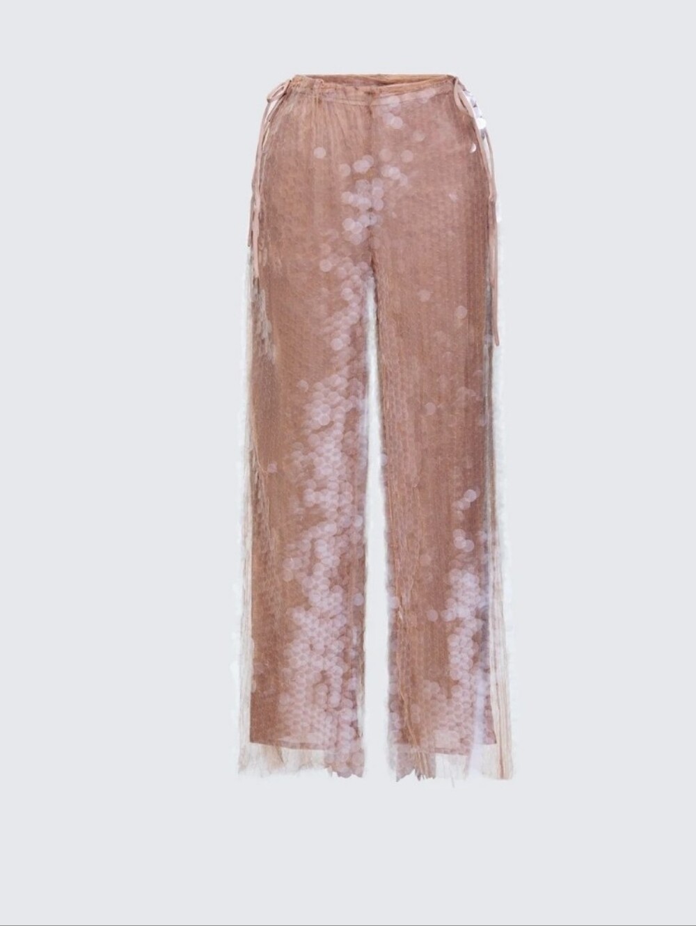 Finesse Speranza Clear Sequin Tie Pants/MSRP $78